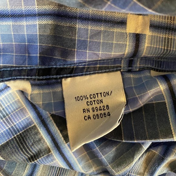 BUGATCHI Men's 100% Cotton button-down Long-sleeved Shirt Medium - Picture 7 of 9